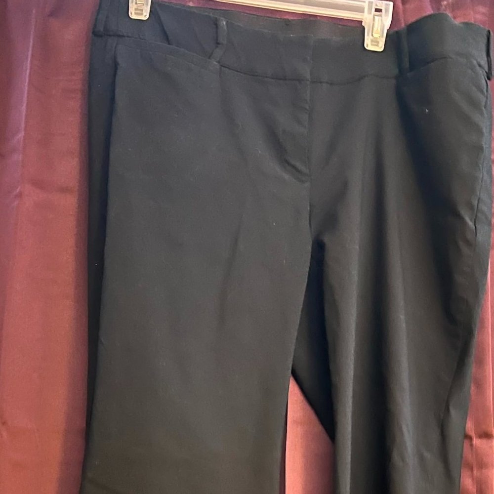 Lane Bryant women black smart stretch casual pants